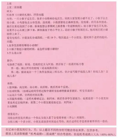 上海国际学校考试卷