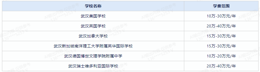 武汉国际学校学费一览表 全方位解析，助您选择最适合孩子的学校