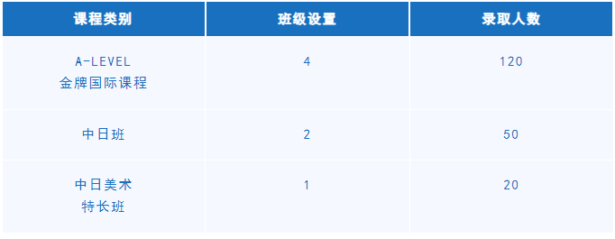 常青藤国际部2025级招生计划