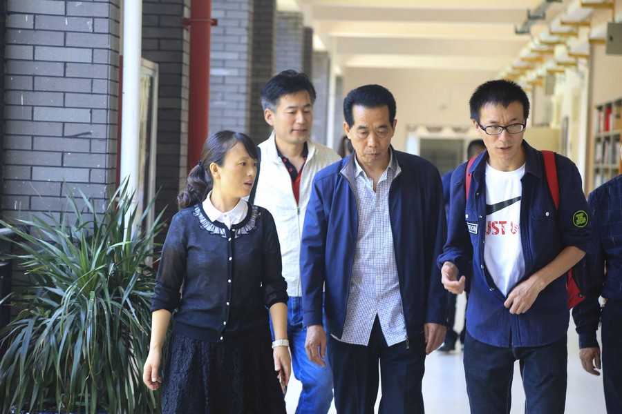教改名师窦植与“童话男神”安鹏辉到我校指导交流