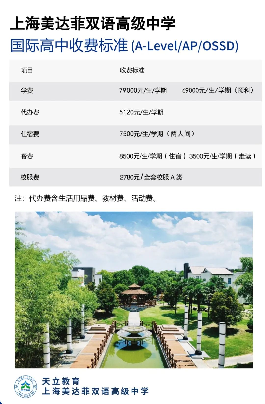 上海美达菲奖学金开放申请！入学报名收费标准