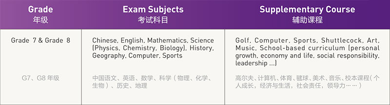  深圳富源国际学校剑桥国际初中课程